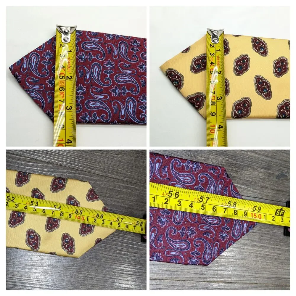 Lot of 2 Brooks Brothers 346 Christian Dior Monseieur Ties Silk Paisley Office